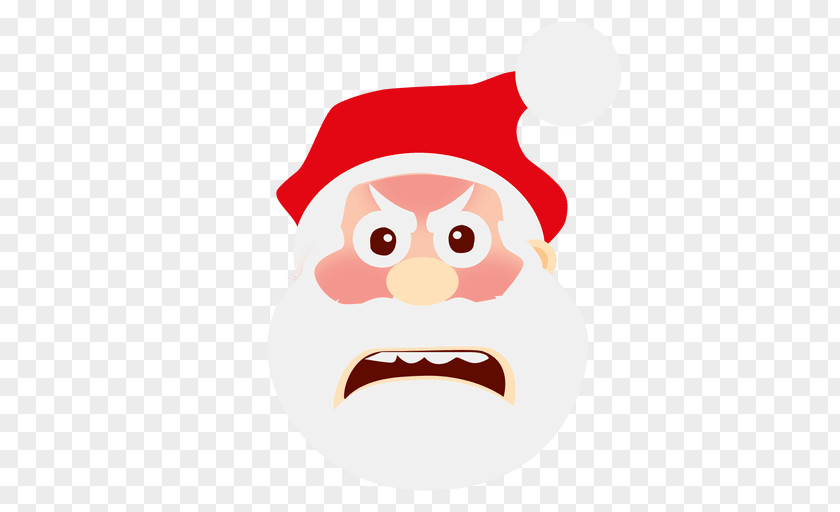 Santa Claus Smile Emoticon Clip Art PNG