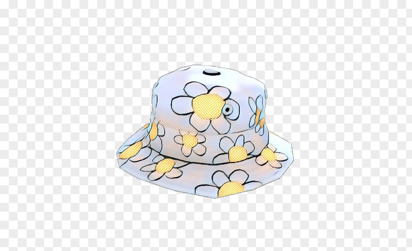 Sun Hat White Yellow Headgear Cap Costume PNG