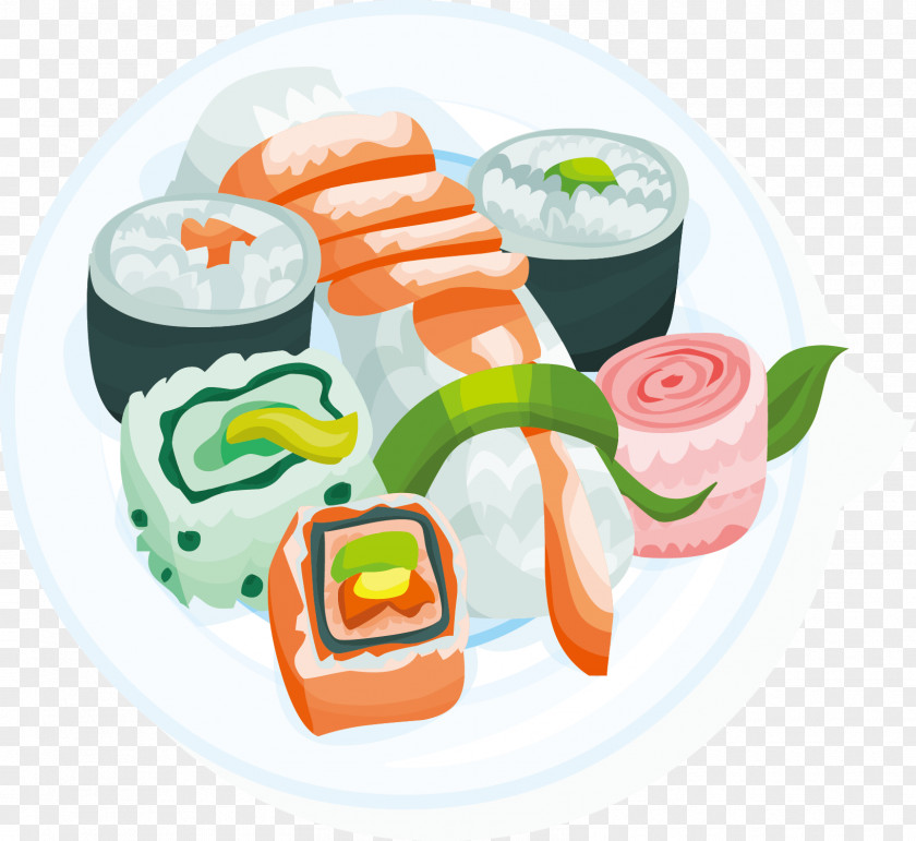 Sushi California Roll European Cuisine Fast Food Japanese PNG