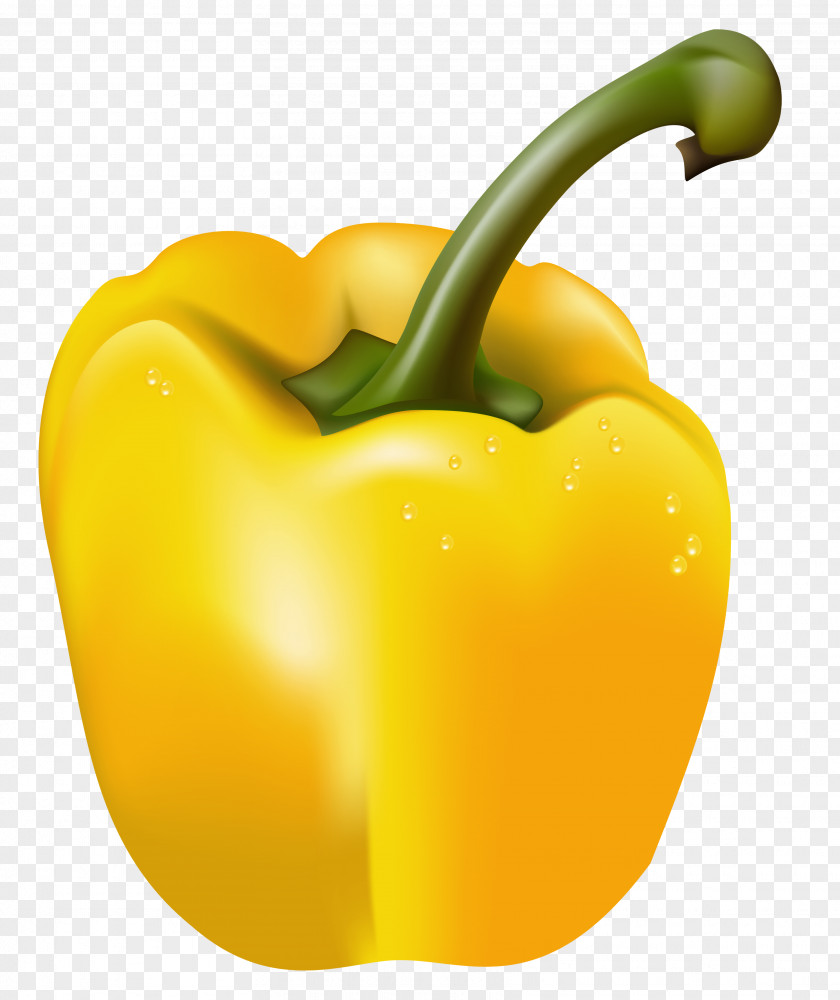 Transparent Yellow Pepper Clipart Picture Bell Chili Vegetable Clip Art PNG