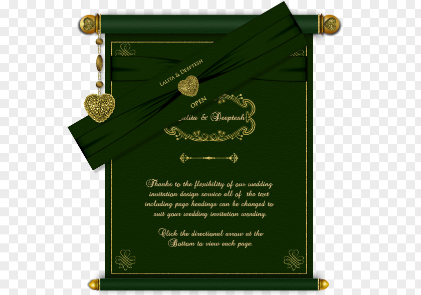 Wedding Card Invitation Paper Green Marriage PNG