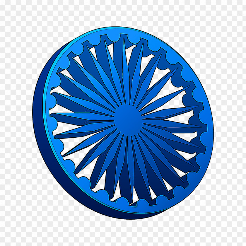 Wheel Electric Blue Cobalt Circle PNG