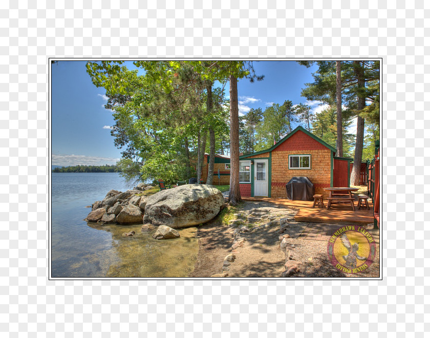 Cottage Summerhawk Lakeside Rental Cottages Log Cabin House Vacation PNG