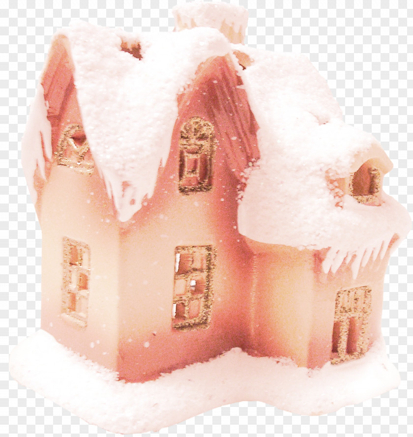 Orange Snow House Snowflake Clip Art PNG