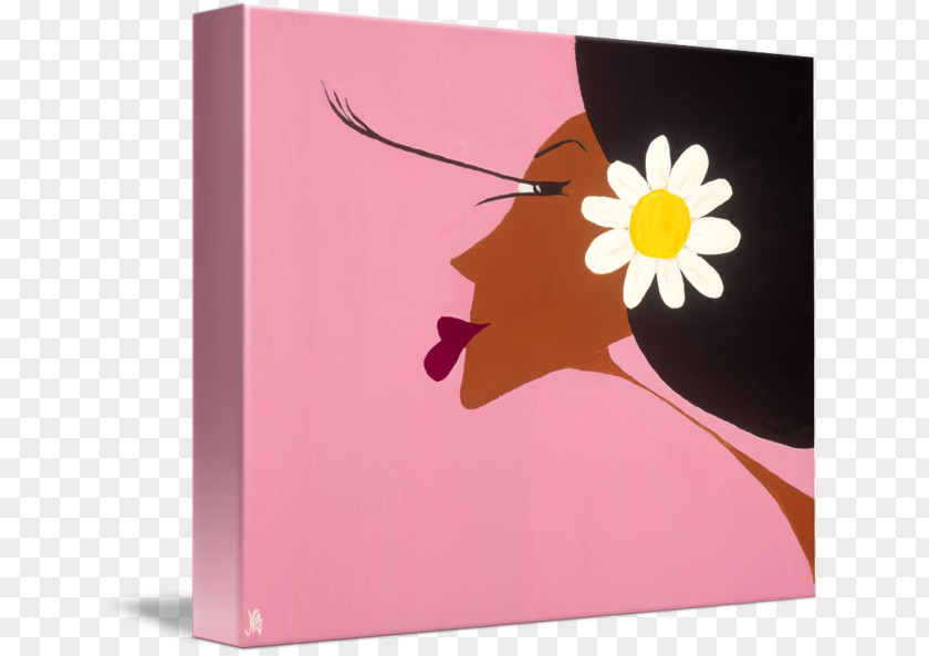 Harlem Gallery Wrap Art Canvas Pink M PNG