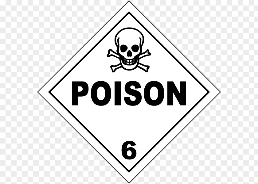 Ade Symbol HAZMAT Class 6 Toxic And Infectious Substances Dangerous Goods Poison Toxicity PNG