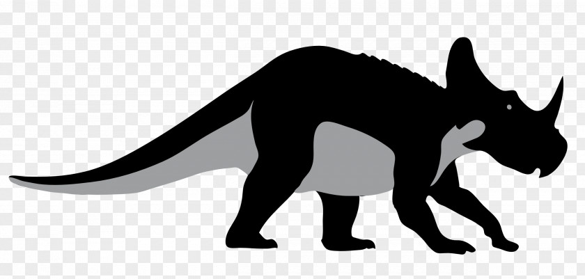 Dinosaur Black Cliparts Monoclonius Ceratopsia Triceratops Late Cretaceous Judith River Formation PNG