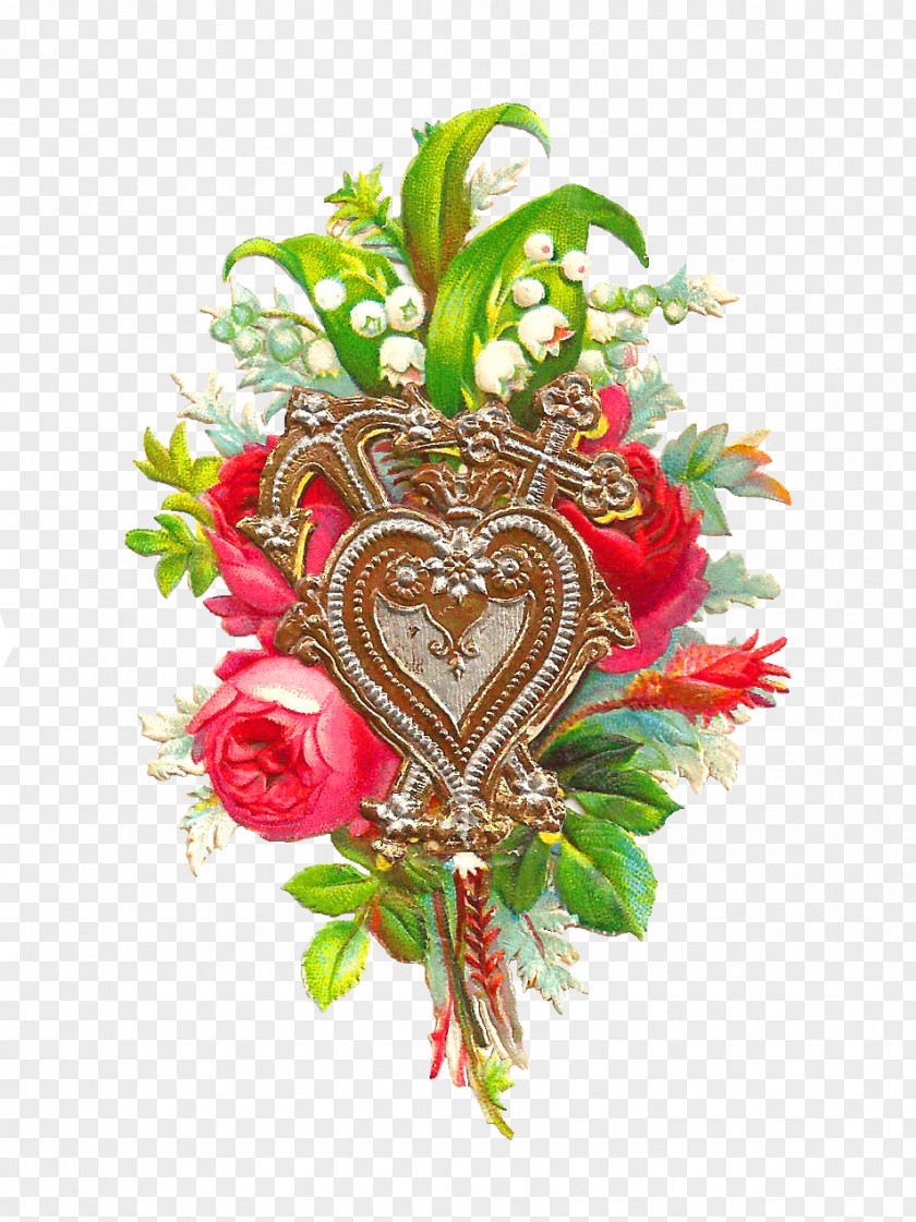 Gold Roses Cliparts Victorian Era Rose Heart Valentines Day Clip Art PNG