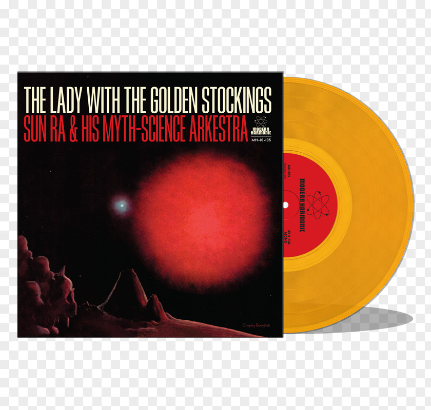 Gold Sparks The Nubians Of Plutonia Phonograph Record Lady With Golden Stockings Modern Harmonic LP PNG