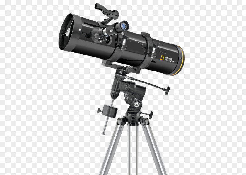 National Geographic Society Newtonian Telescope Reflecting Bresser 76/700 EQ PNG