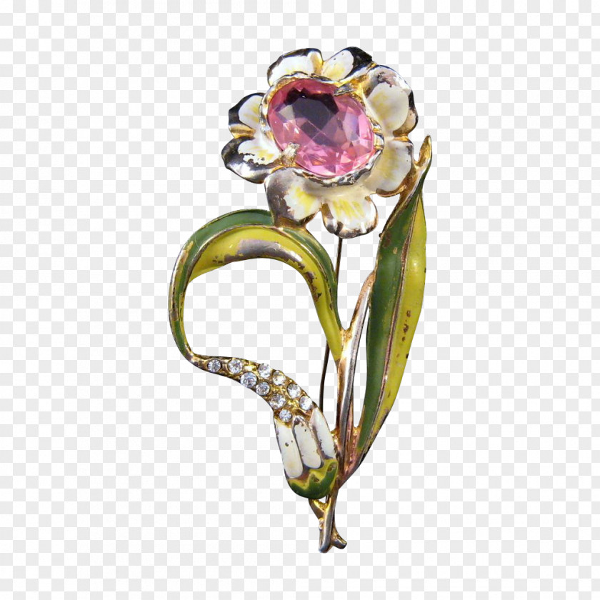 Vase Floral Design Brooch Cut Flowers PNG