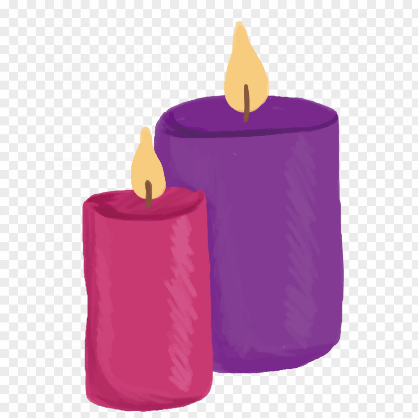 Vector Colored Candles Candle Euclidean Birthday PNG