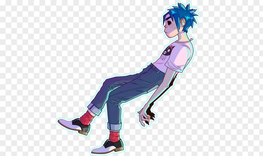 2d Full Body 2-D Gorillaz Art The Fall Illustration PNG