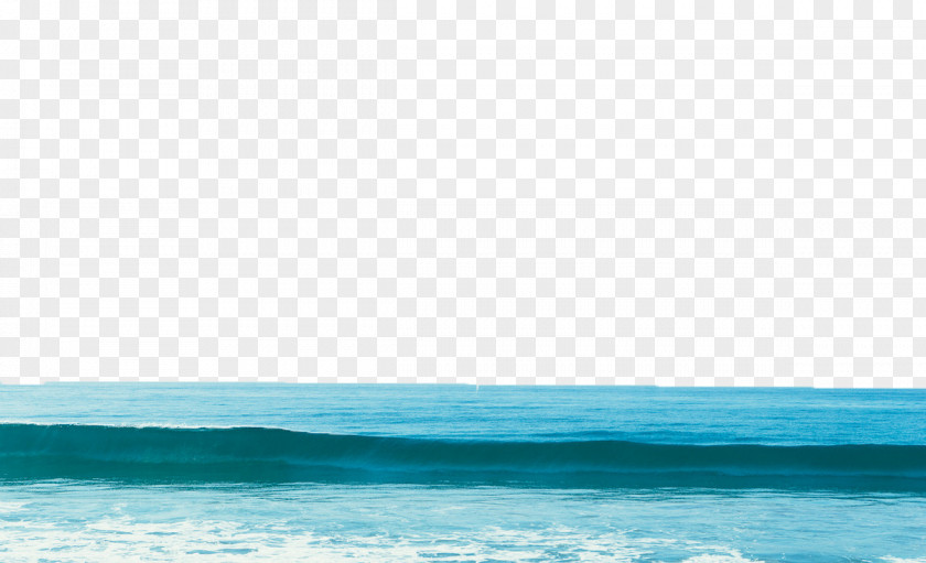 Blue Sea Turquoise Sky Wallpaper PNG