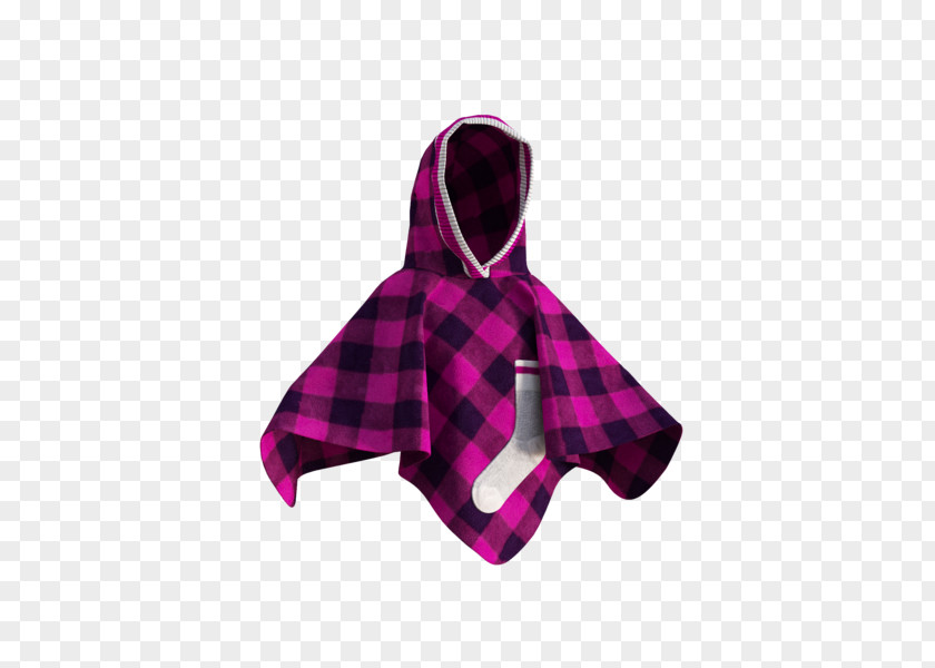 Polar Fleece Full Plaid Poncho Tartan Wool PNG