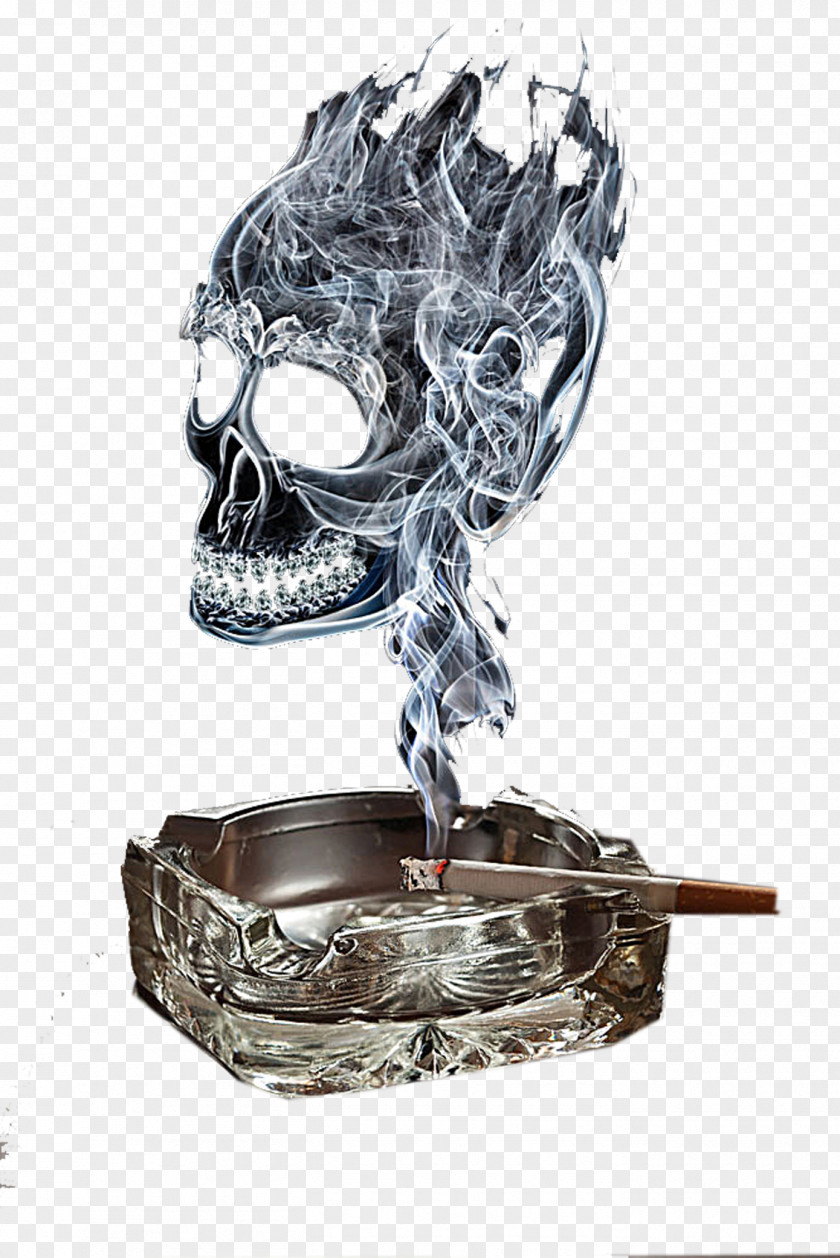 Smoke Smoking Skull PNG Skull, Grey smoke formed skull clipart PNG