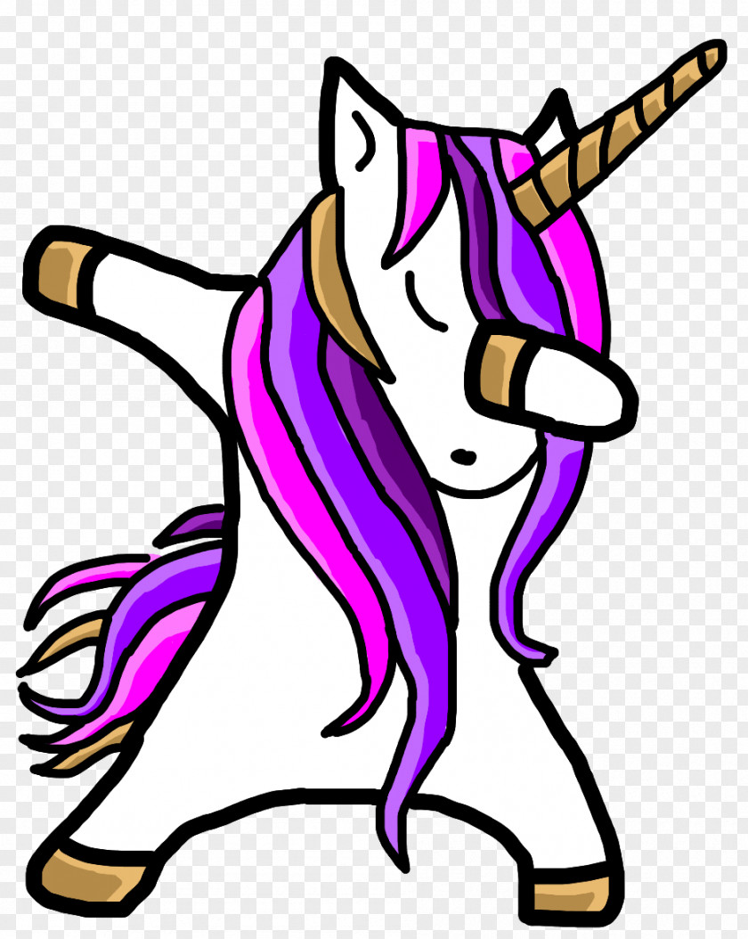 Unicorn Dab Horse Clip Art PNG