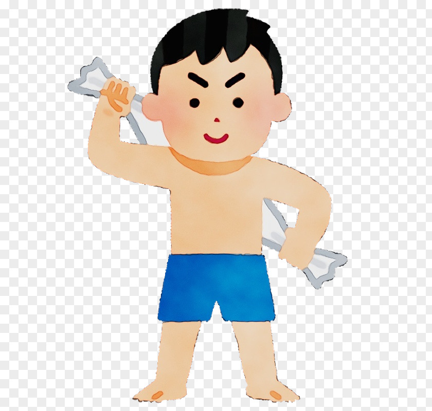 Cartoon Child Standing Muscle Toddler PNG