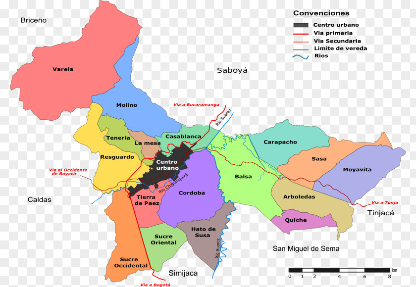 Chiquinquira Boyaca Colombia Chiquinquirá Municipality Of Vereda Map Soacha PNG