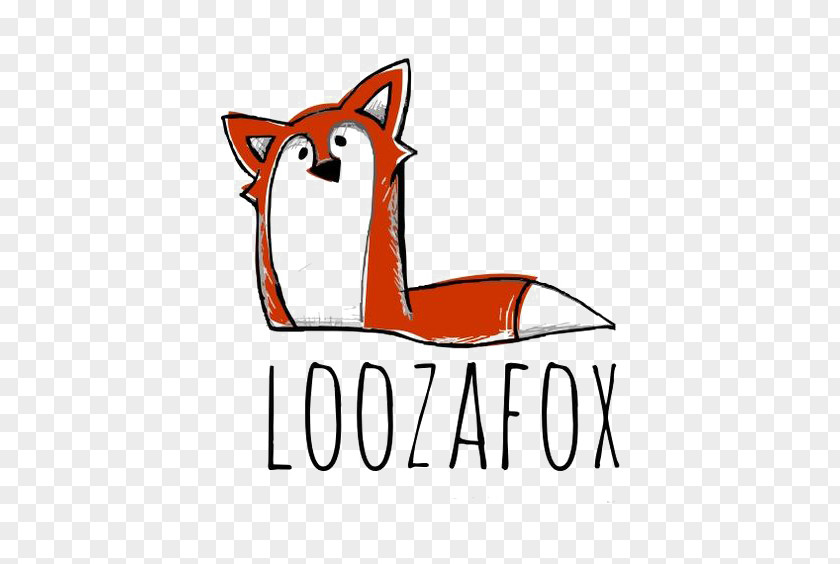 Fox Red Logo Drawing Illustration PNG