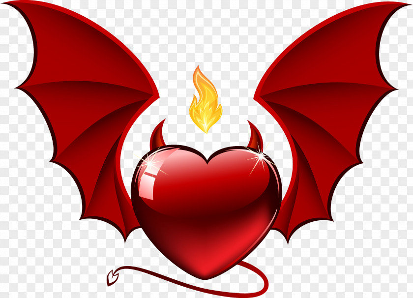 Hell Valentine's Day Devil Heart PNG