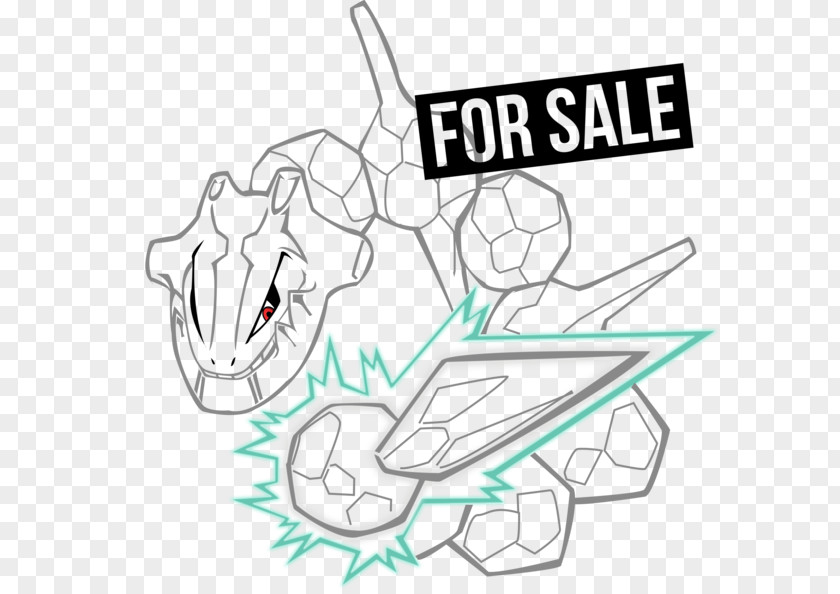 Ht Steelix Tattoo Line Art Onix PNG