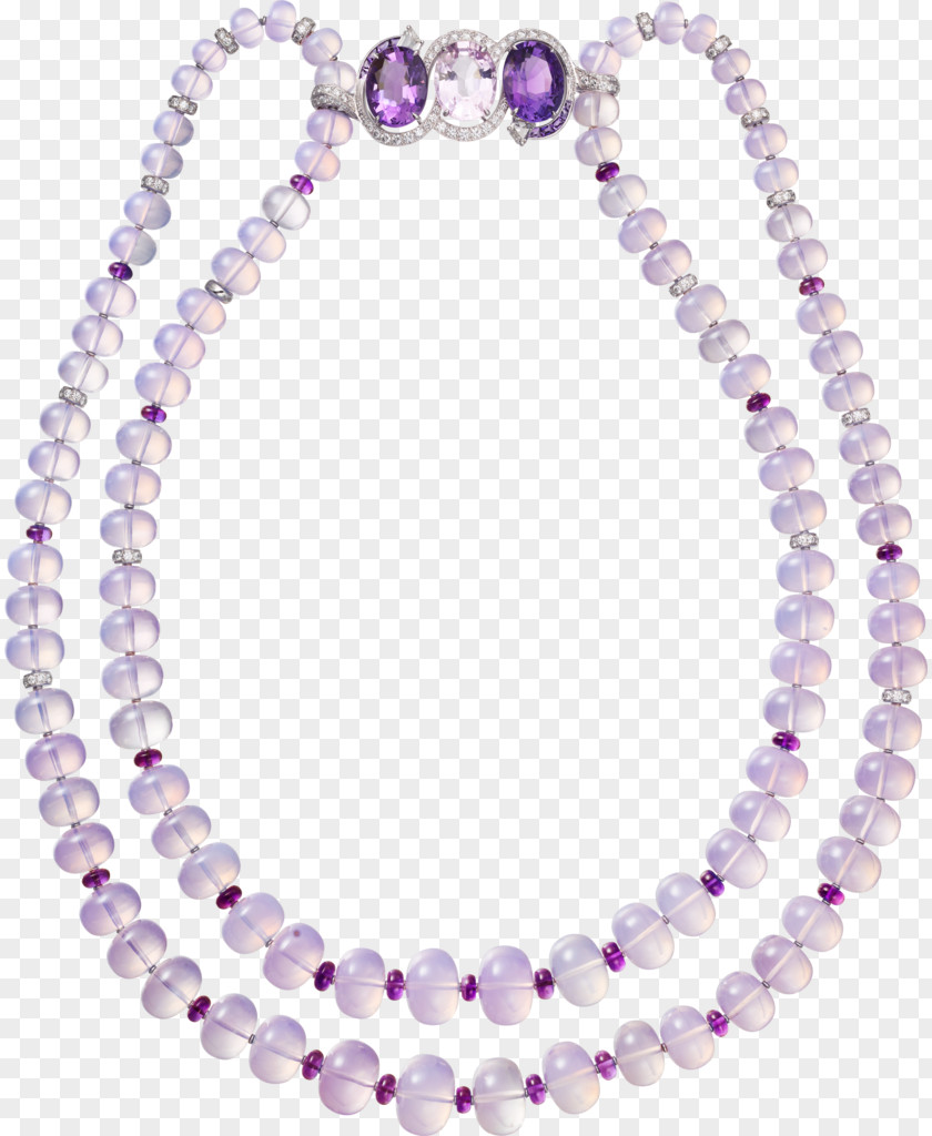 Necklace Amethyst Pearl Cartier Jewellery PNG