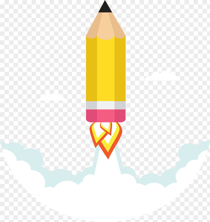 Start Rocket Pencil Drawing PNG