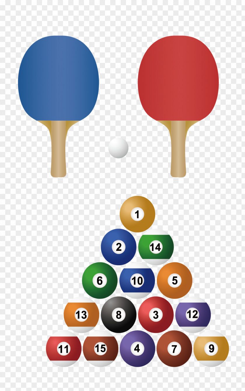 Vector Billiards Ball Game Tennis Badminton PNG