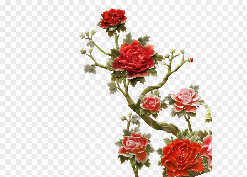 Peony Garden Roses Icon PNG