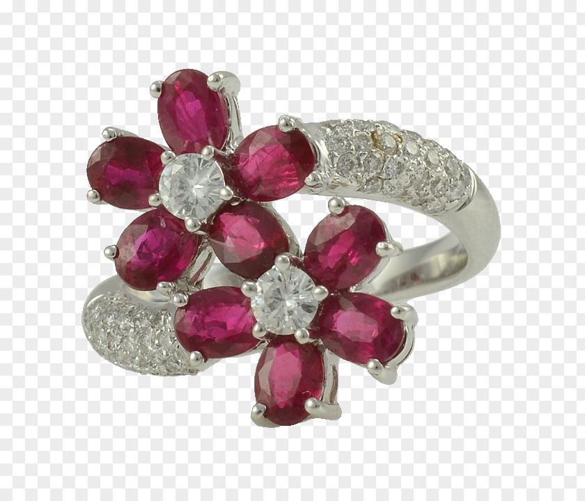 Ruby Body Jewellery Diamond Magenta PNG