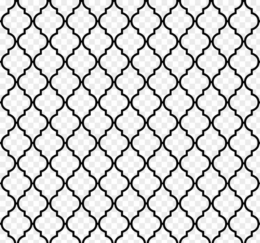 Chainlink Fence Stencil Quatrefoil Pattern PNG