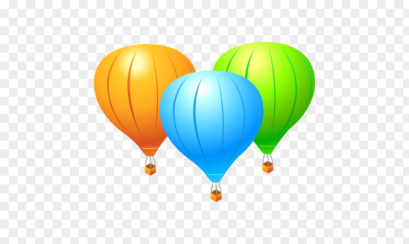 Hot Air Balloon Flying Vector Ballooning PNG