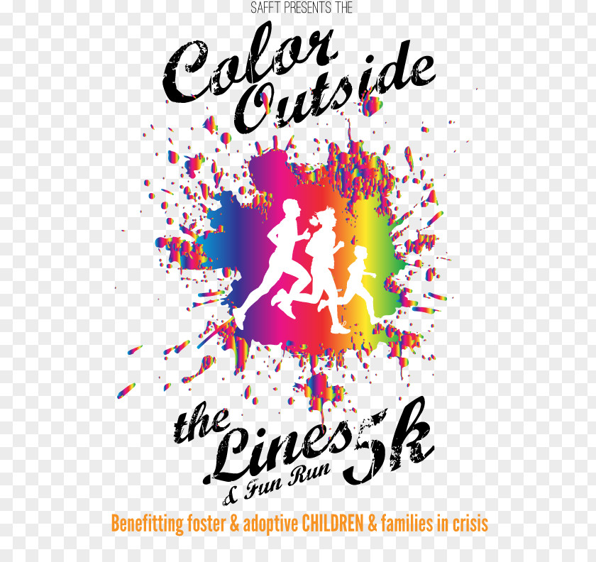 The Color Run Illustration Image Running PNG