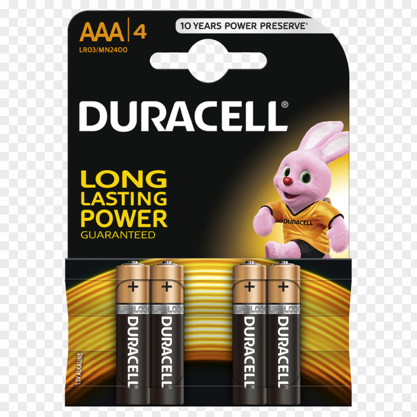 AAA Battery Duracell Alkaline Electric Rechargeable PNG