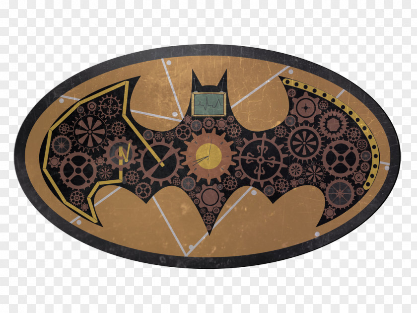 Batman Joker Steampunk Bat-Signal Graphic Design PNG