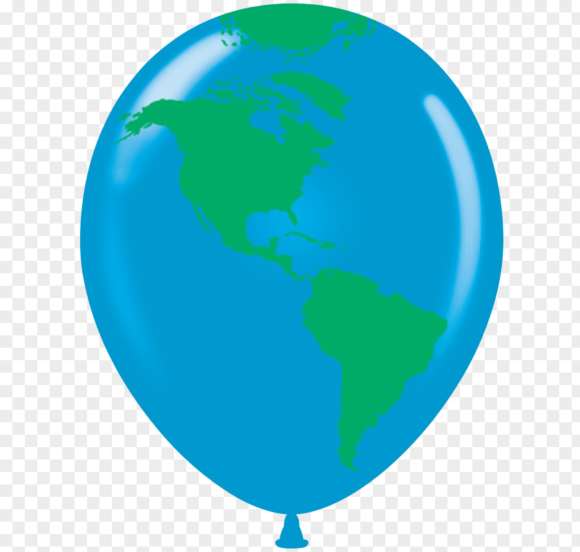 Globe Balloon Earth World Latex PNG