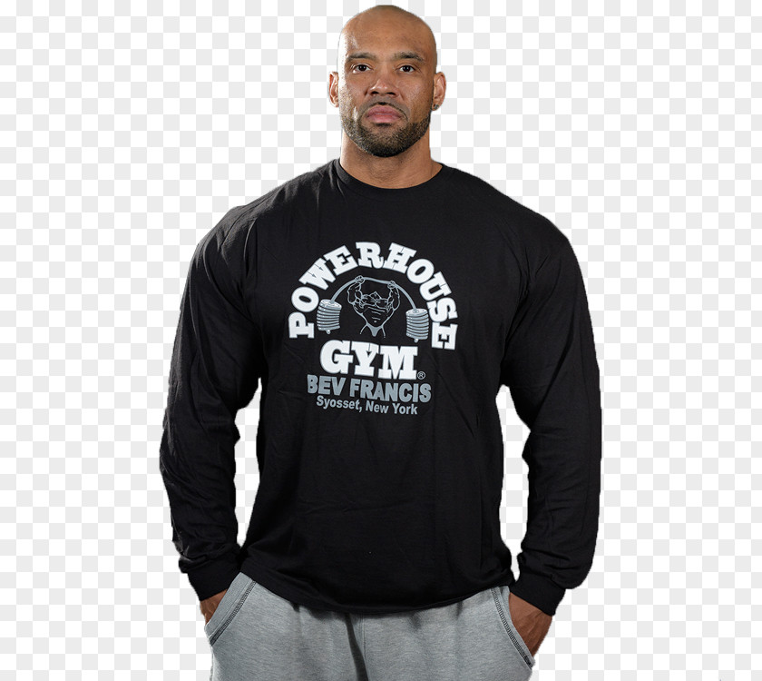 Gym T-shirt Design Hoodie Sleeve Sweater PNG
