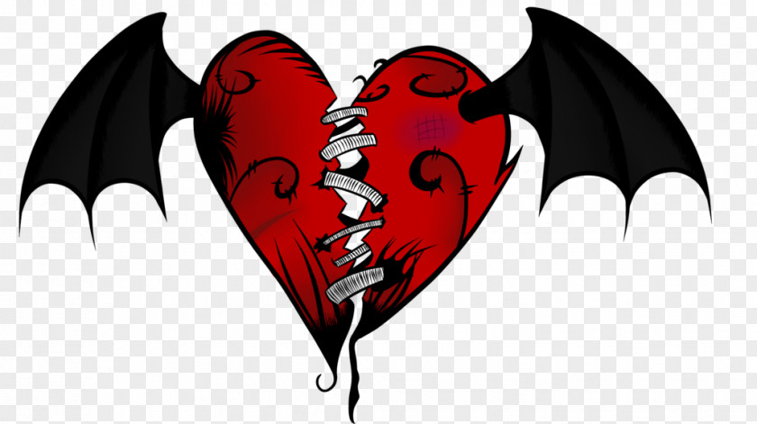 Heart Wing Demon Vampire PNG