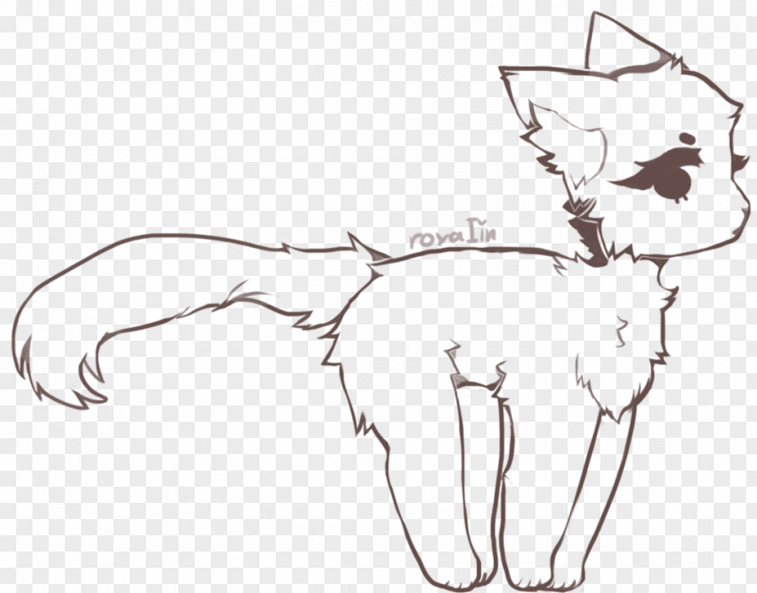 Kitten Line Art Cat Sketch PNG
