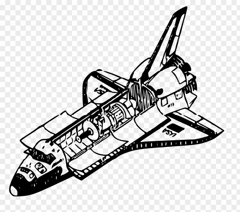 Space Art Shuttle Clip PNG