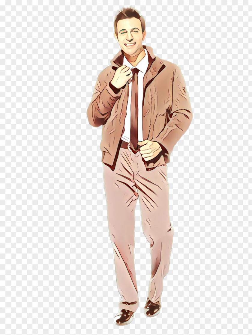 Clothing Suit Standing Beige Gentleman PNG