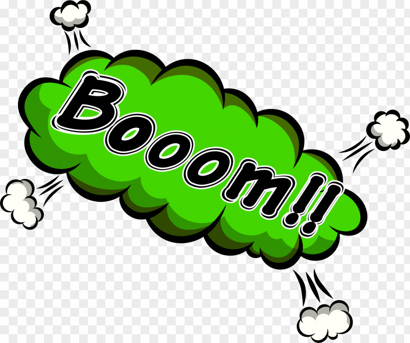 Green Explosion Boom PNG
