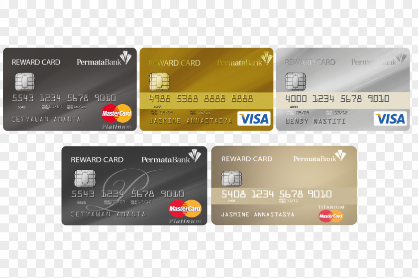 Personal Card Debit Bank Permata Credit Mastercard PNG