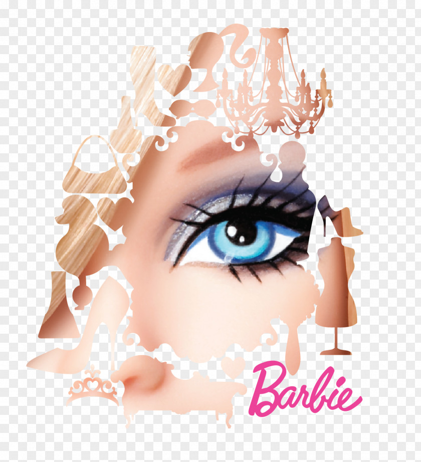 Barbie Eye Poster Doll PNG