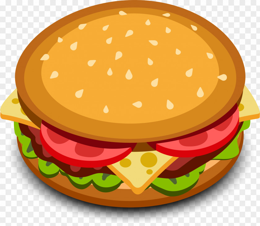Burger Vector Material Hamburger Cheeseburger Icon PNG