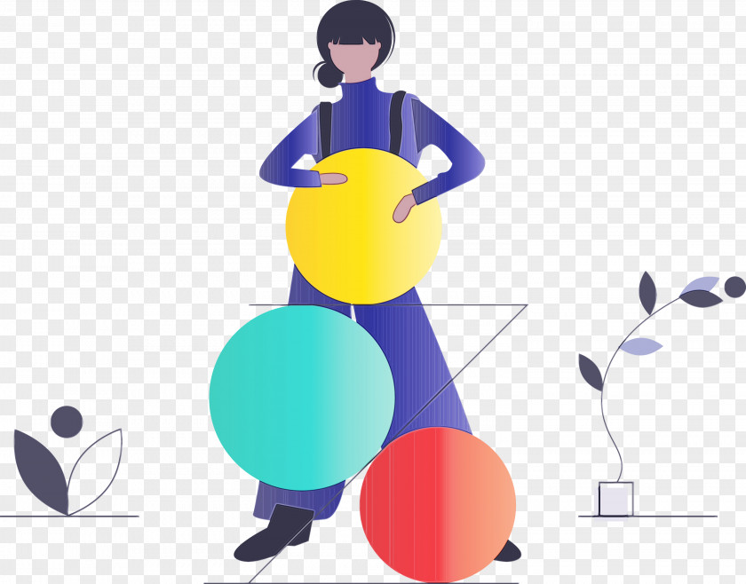 Cartoon Swiss Ball PNG