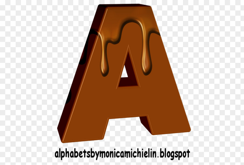 Chocolate Alphabet Hebrew M Letter Font PNG