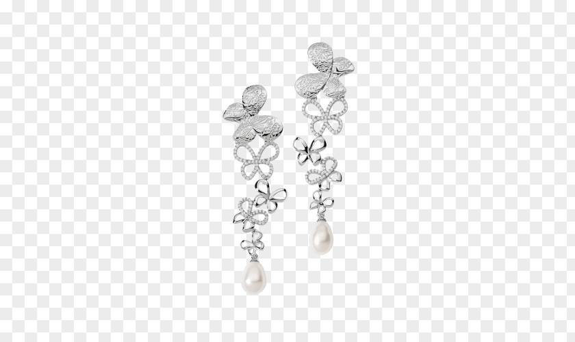 Jewellery Pearl Earring Silver Necklace PNG
