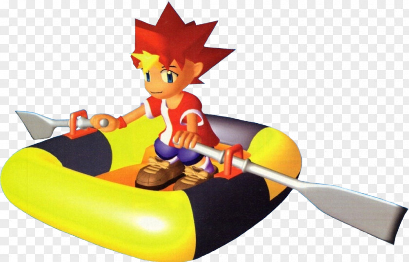 Man In Boat Ape Escape PlayStation Art Vehicle PNG